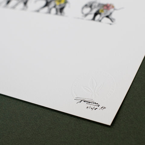Elephant Calves - Artist Proof
