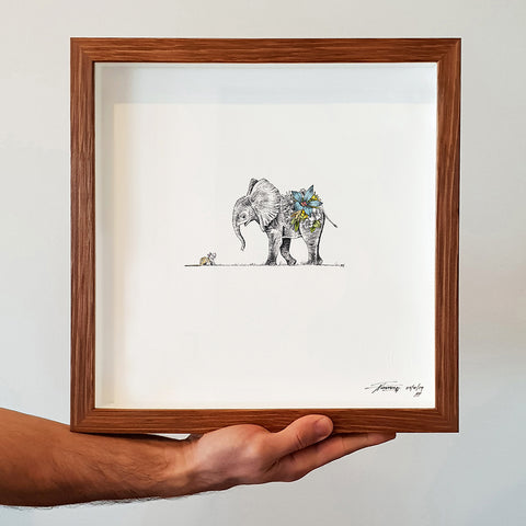 Elephant & Mouse - Artist Proof