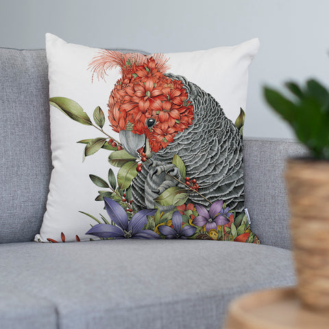 Graceful Gang-Gang Cockatoo - Cushion Cover