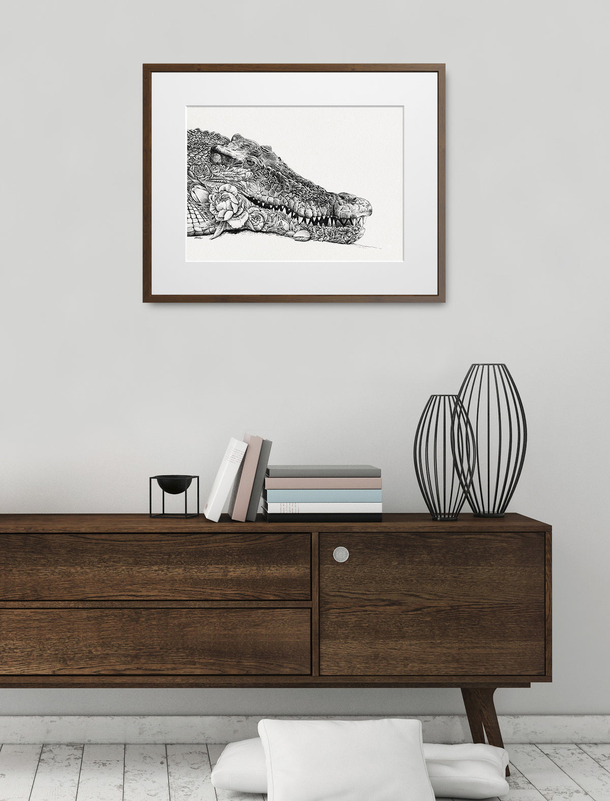 Australian Saltwater Crocodile - Giclée Print