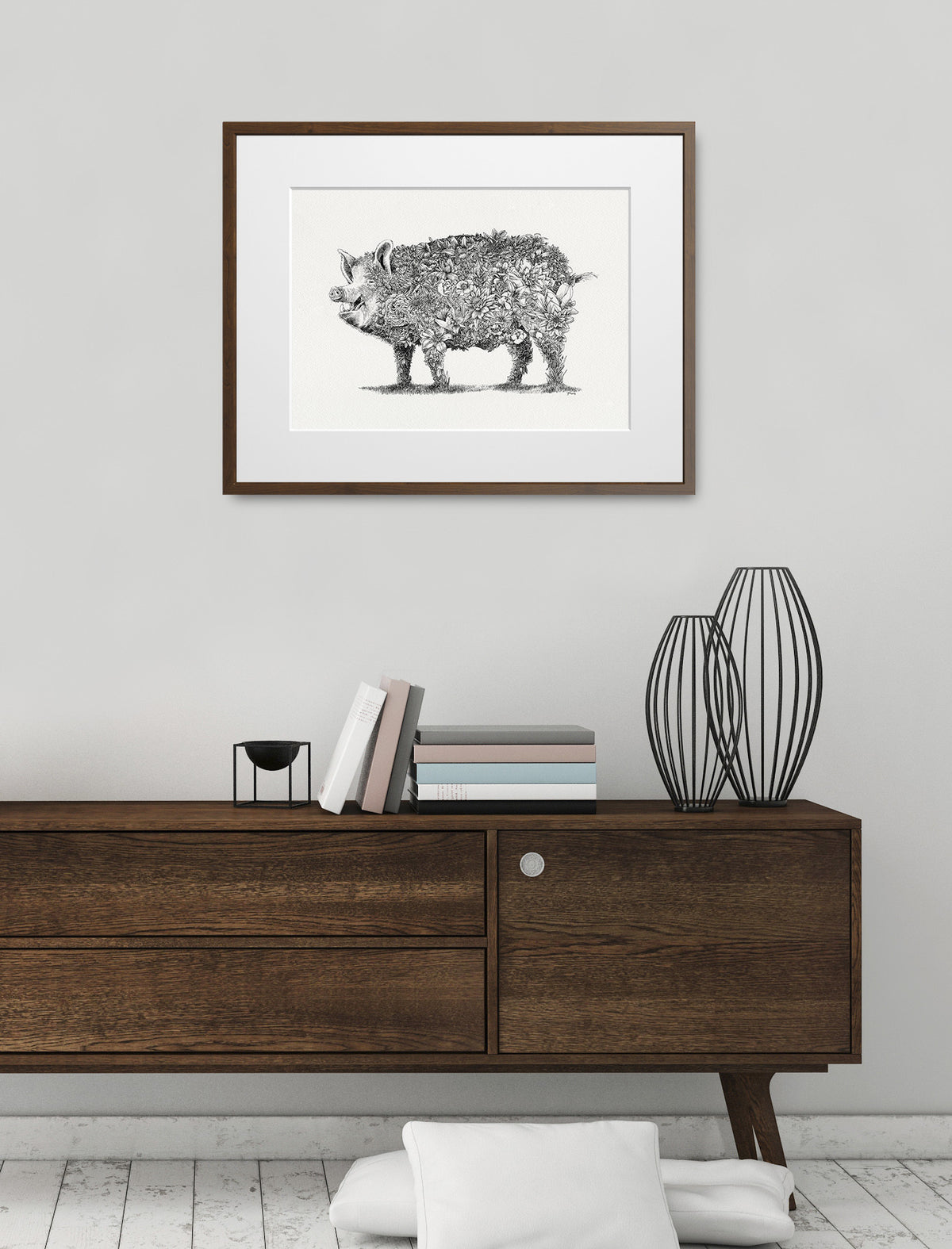 Edgar Alan Pig - Giclée Print