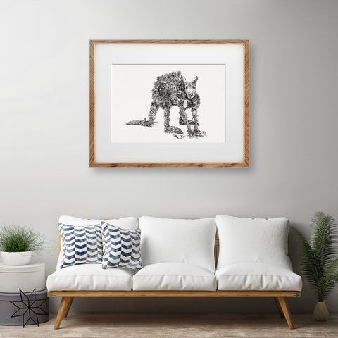 Red Kangaroo / Australia - Giclée Print