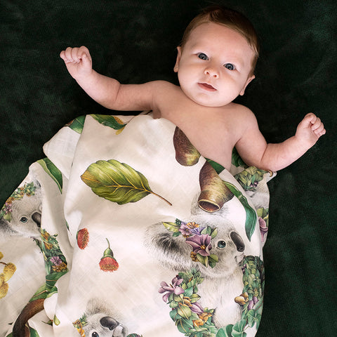 Muslin Wrap – Swaddle Set (Koala & Dingo)