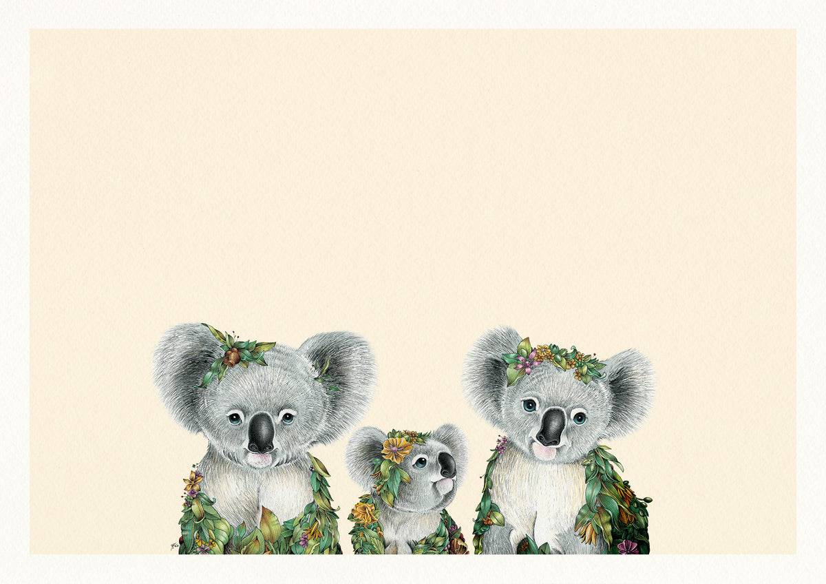 Koala Family - Giclée Print