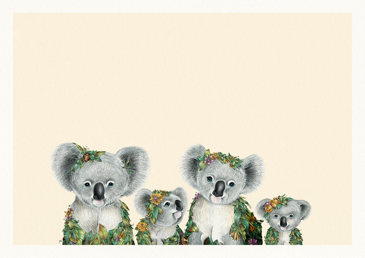 Koala Family - Giclée Print