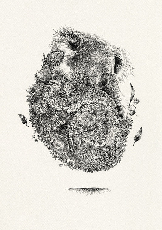 Koala & Friends - Giclée Print