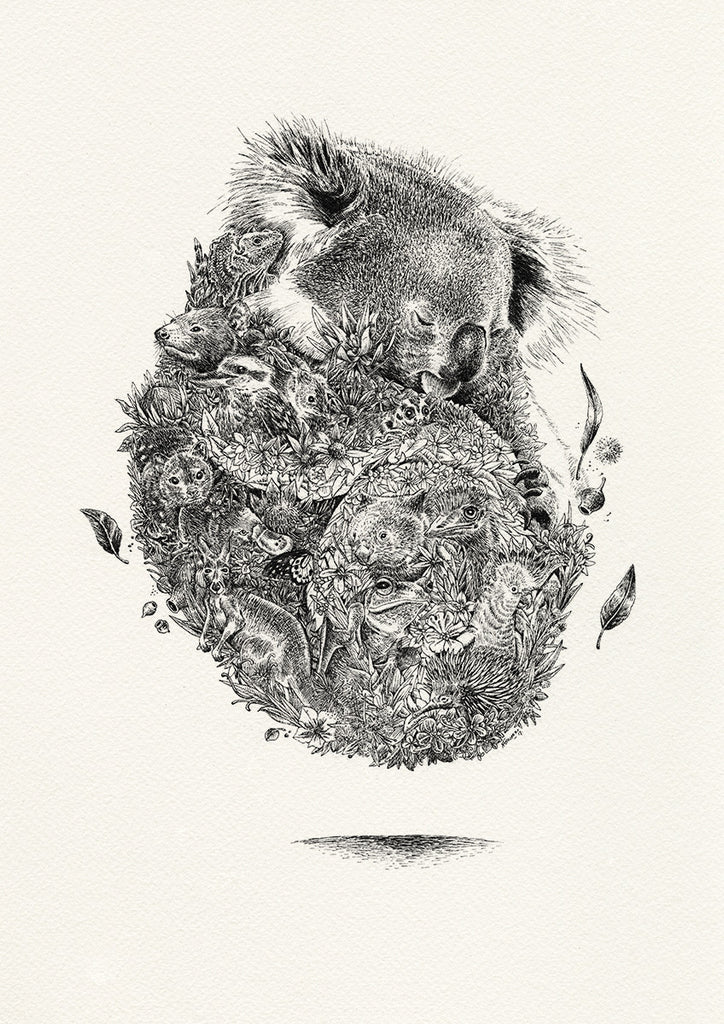Koala & Friends - Giclée Print