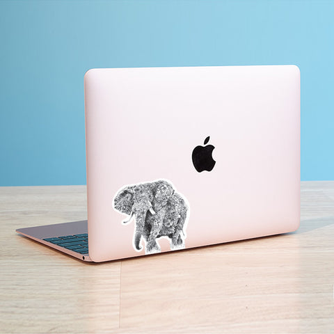 African Elephant - Vinyl Sticker