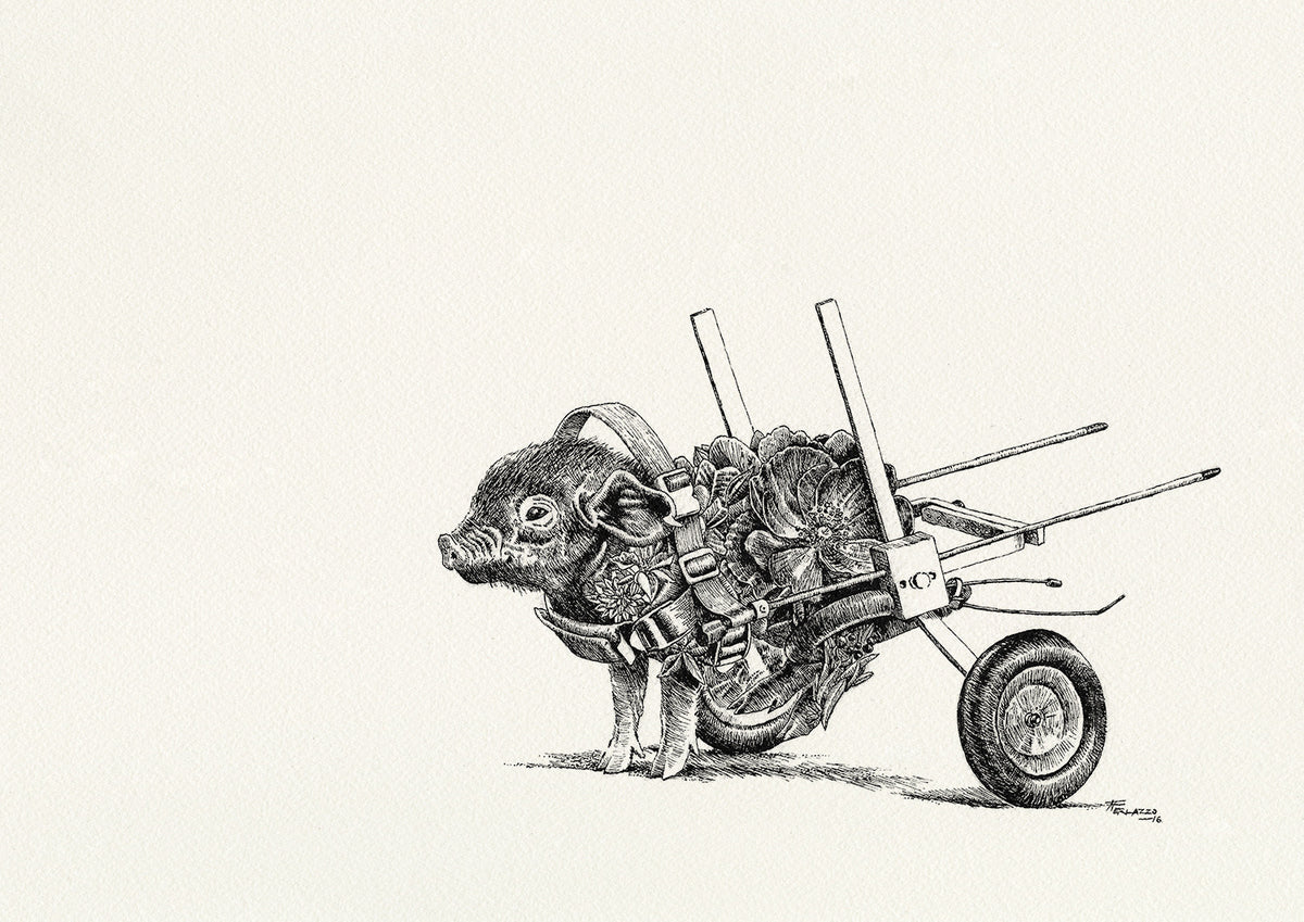 Leon Trotsky (piglet) - Giclée Print