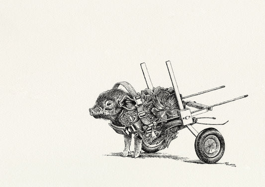 Leon Trotsky (piglet) - Giclée Print