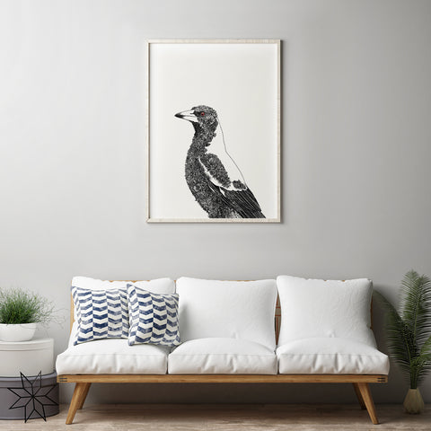 Australian Magpie - Giclée Print