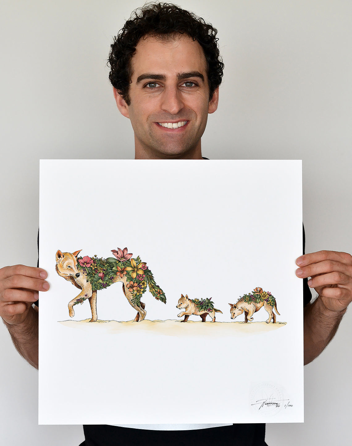 Dingo & Pups - Giclée Print