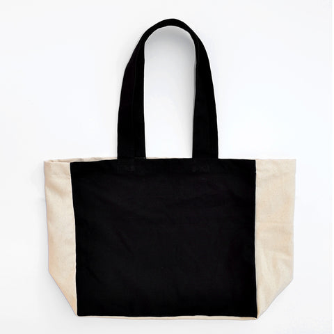 Large Organic Cotton Canvas Tote Bag – Black Cockatoo