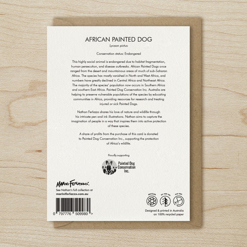 African Painted Dog - Greeting Cards