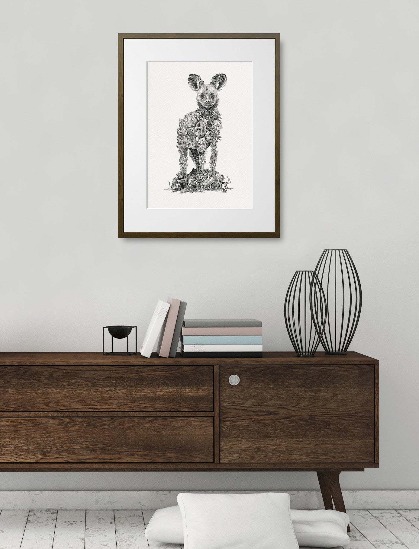 African Painted Dog - Giclée Print