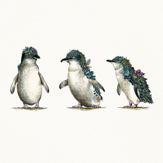 Penguin Parade - Giclée Print