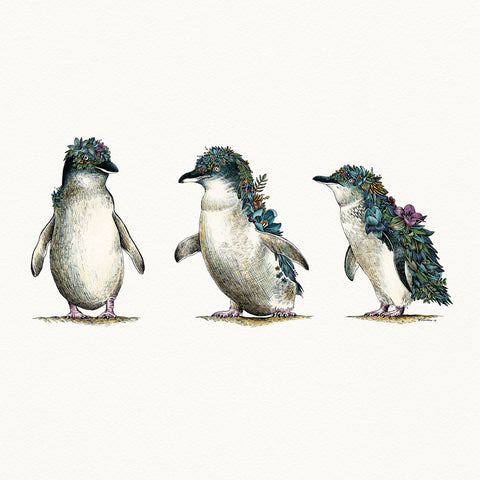 Penguin Parade - Giclée Print