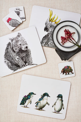 Coaster Set of 4 – Australian Friends