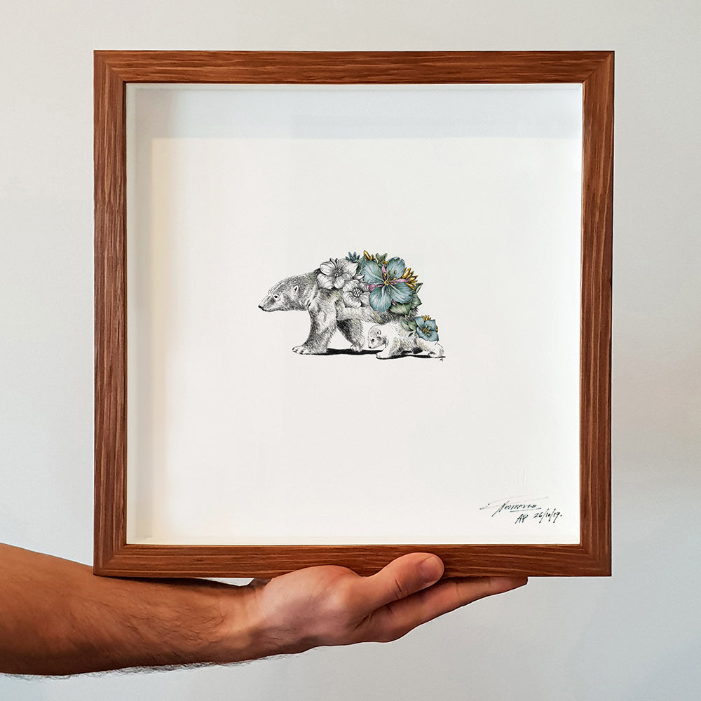 Polar Bear & Cub - Artist Proof