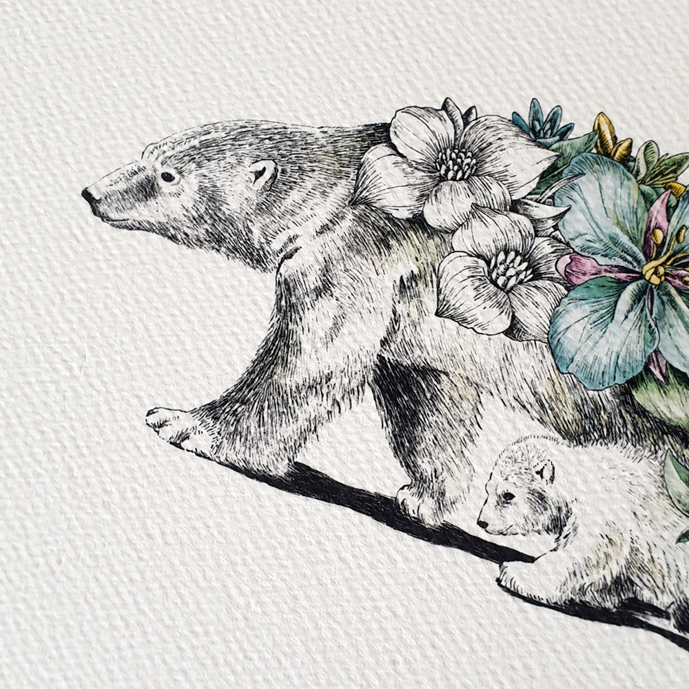 Polar Bear & Cub - Artist Proof