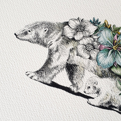 Polar Bear & Cub - Artist Proof