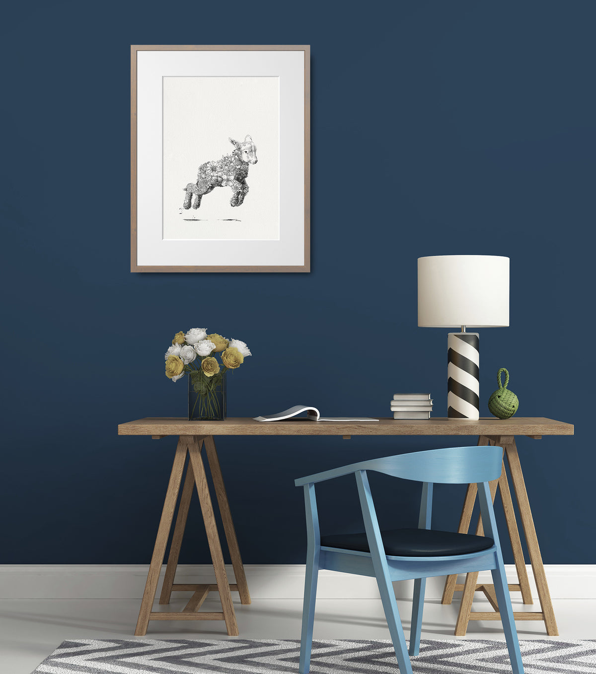 Popeye the Sailor Lamb - Giclée Print