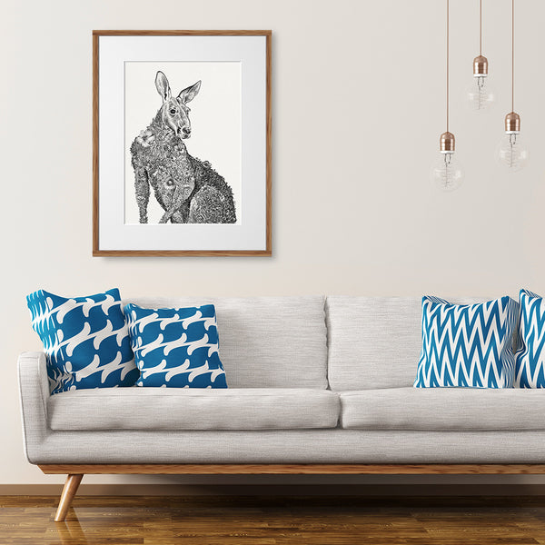 Red Kangaroo - Giclée Print – Marini Ferlazzo - Art for Wildlife