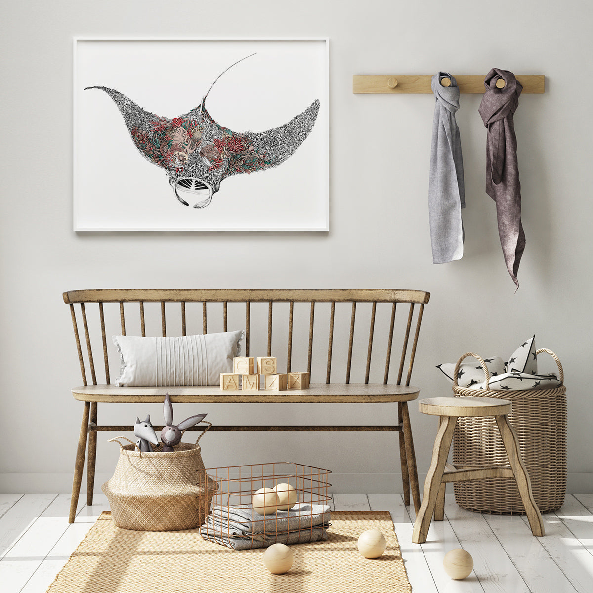 Reef Manta - Giclée Print