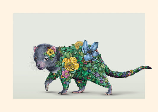 Tasmanian Devil Bushwalk - Giclée Print
