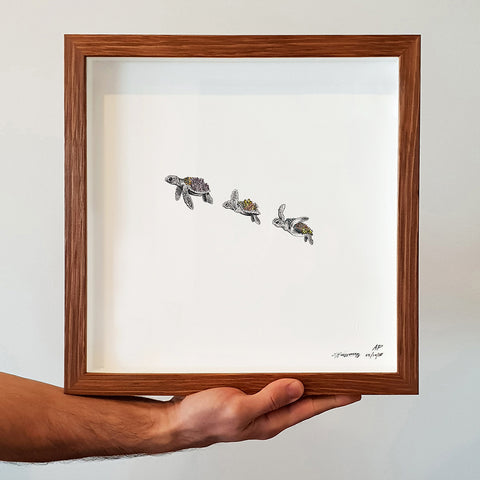 Turtle Hatchlings - Artist Proof