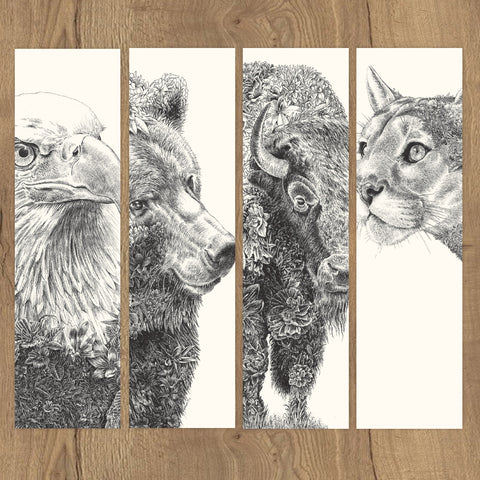 North American Wildlife - Bookmark Set of 8