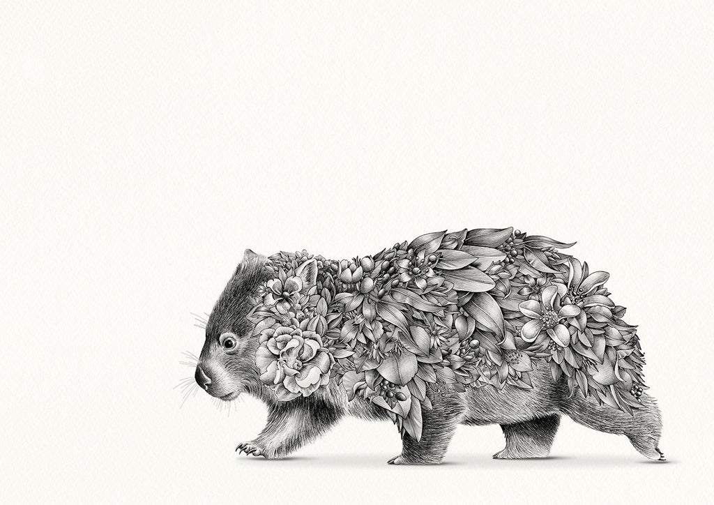 Wombat Bushwalk – Special Edition Print