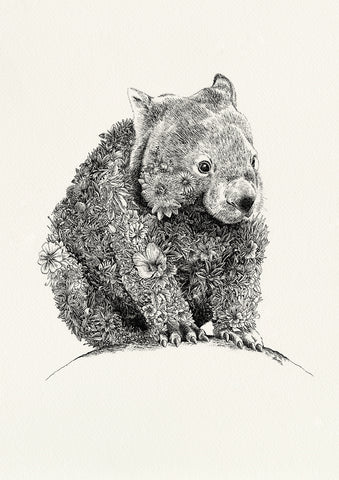 Wombat - Giclée Print
